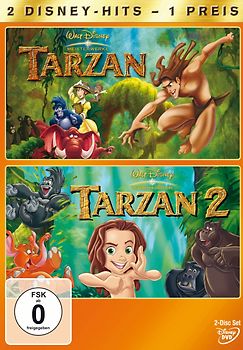 2 Disney-Hits:  Tarzan 1+2 [2 DVDs] DVD