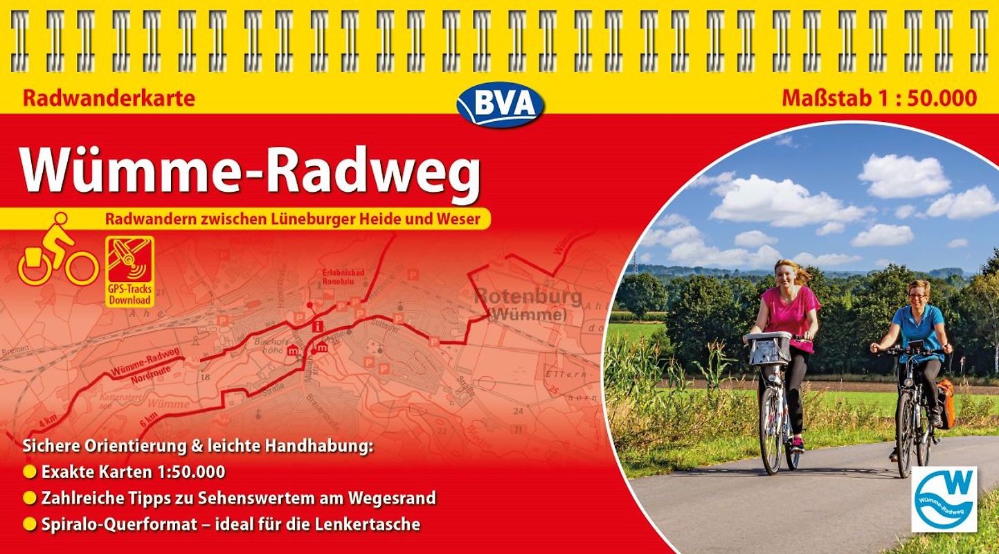 BVA Kompakt-Spiralo Wümme-Radweg Radwanderkarte