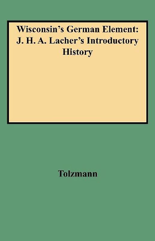 Wisconsin's German Element