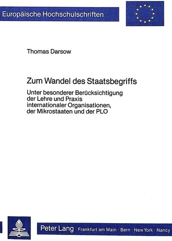 Zum Wandel des Staatsbegriffs