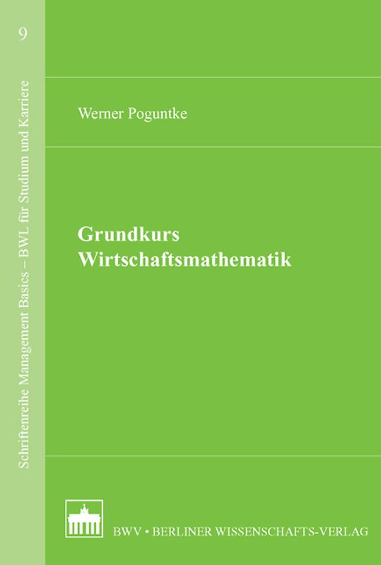 Grundkurs Wirtschaftsmathematik