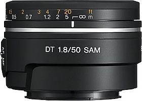 Sony 50 mm F1.8 DT SAM 49 mm Filtergewinde (Sony A-mount Anschluss) schwarz