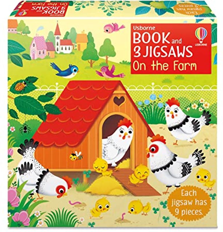 Usborne Book and 3 Jigsaws: Farm: 1