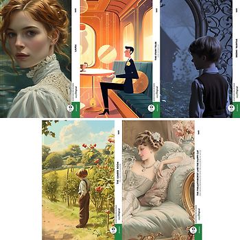 Sakis Meistererzählungen (5 Bücher + Audio-Online) - Frank-Lesemethode - Kommentierte zweisprachige Ausgabe Englisch-Deutsch