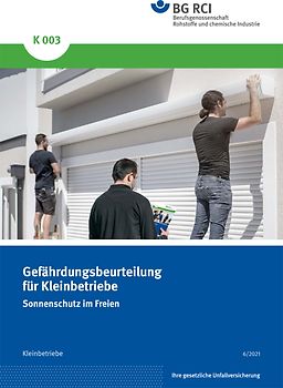 K 003 Gefährdungsbeurteilung für Kleinbetriebe