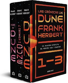 Estuche Las Crónicas de Dune: Dune, El Mesías de Dune E Hijos de Dune / Frank Herbert's Dune Saga 3-Book Boxed Set: Dune, Dune Messiah, and Children of Dune