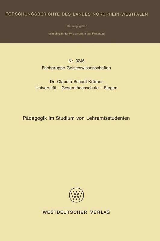 Pädagogik im Studium von Lehramtsstudenten