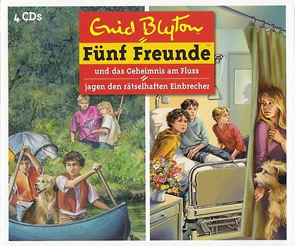 Fünf Freunde: ... und das Geheimnis am Fluss / ... jagen den rätselhaften Einbrecher - Enid Blyton [4 CDs]