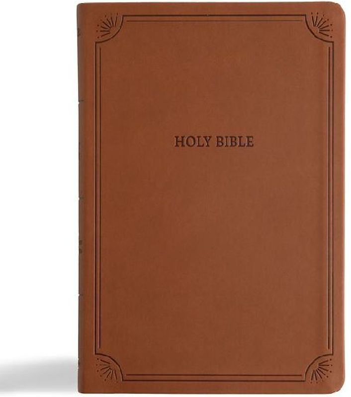 NASB Large Print Thinline Bible, Value Edition, Brown Leathertouch