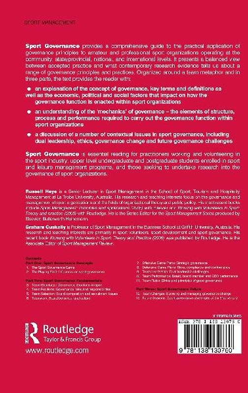 Sport Governance