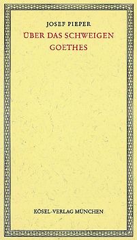 Über das Schweigen Goethes