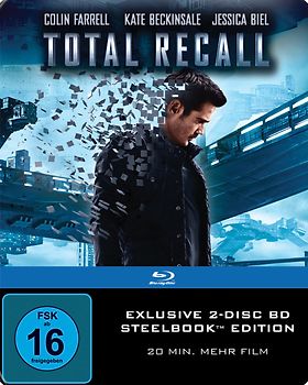 Total Recall [2 Discs, Extended Director's Cut, Steelbook Edition] Blu-ray Disc