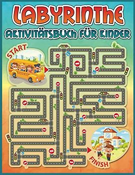 Labyrinthe Aktivitätsbuch für Kinder: Ein lustiges Übungsbuch mit niedlichen Tieren, Piraten, Prinzessinnen, Ostern, Halloween, Weihnachten und mehr!