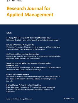 Research Journal for Applied Management - Jg. 4, Heft 1
