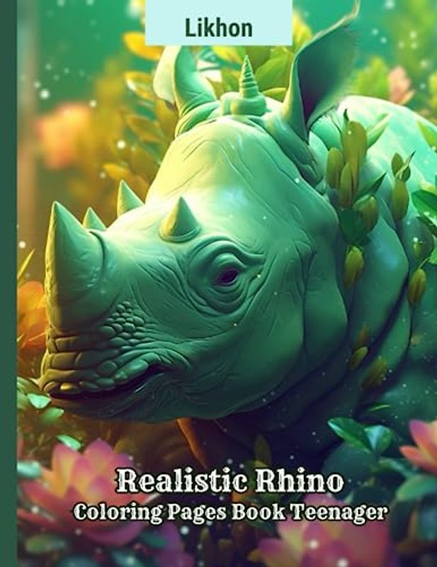 Likhon Realistic Rhino Coloring Pages Book Teenager