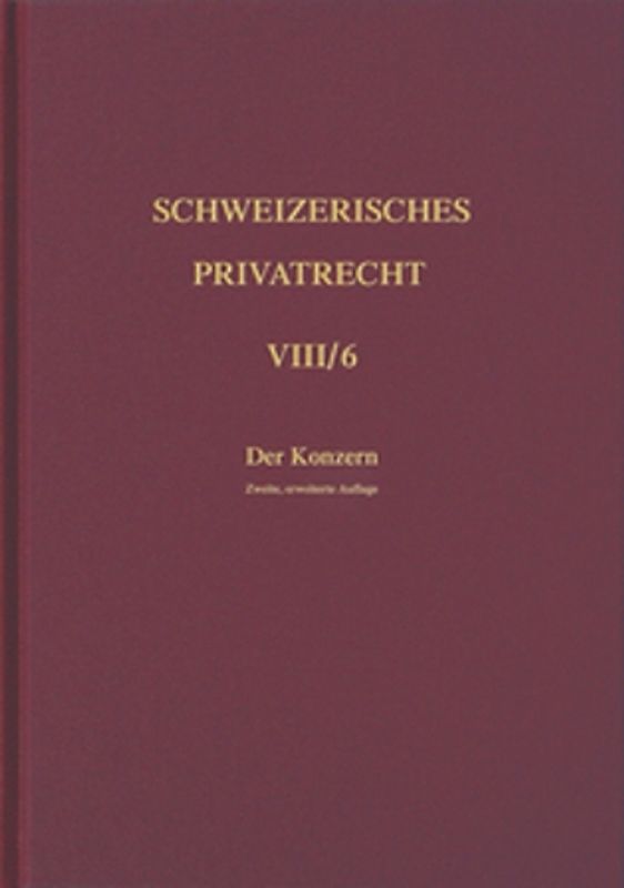 Bd. VIII/6: Der Konzern