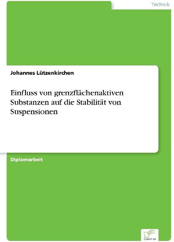 Einfluss von grenzflächenaktiven Substanzen auf die Stabilität von Suspensionen
