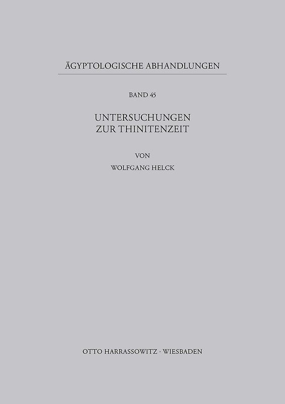 Untersuchungen zur Thinitenzeit