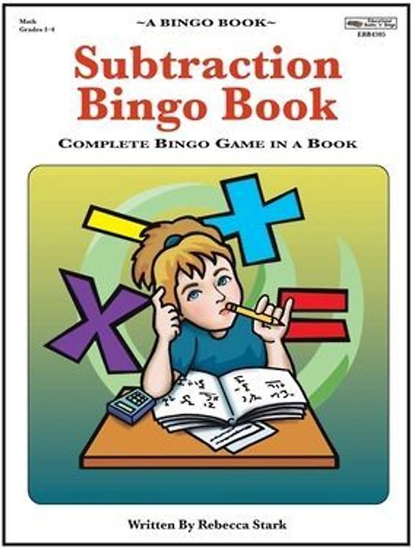 Subtraction Bingo Book: Complete Bingo Game In A Book