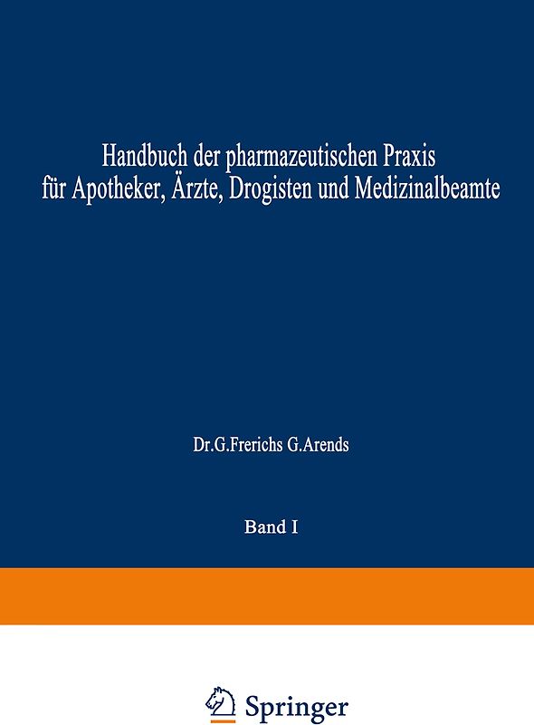 Hagers Handbuch der Pharmazeutischen Praxis