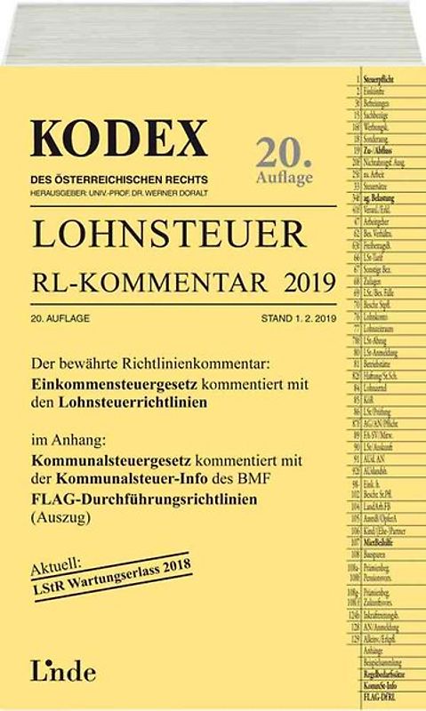 KODEX Lohnsteuer Richtlinien-Kommentar 2019