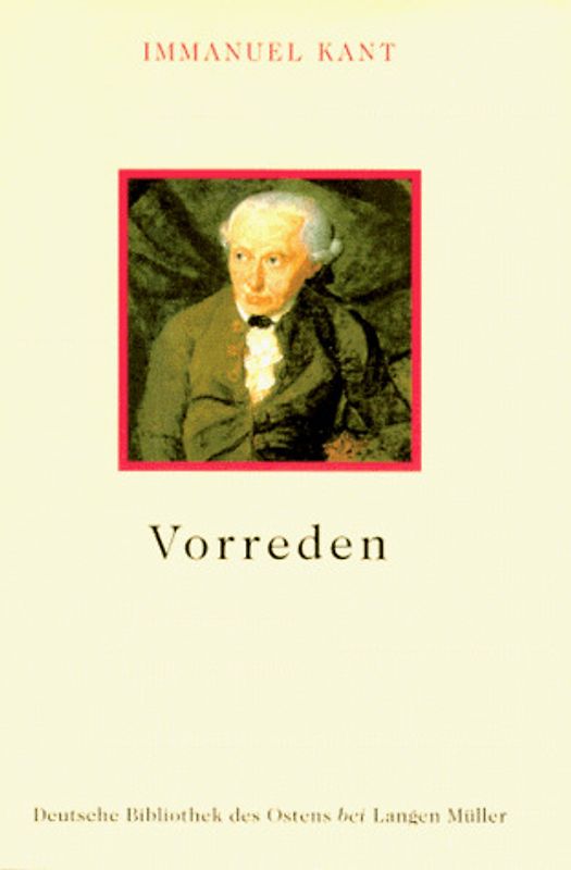 Vorreden (1781-1797)