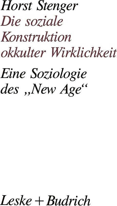 Die soziale Konstruktion okkulter Wirklichkeit
