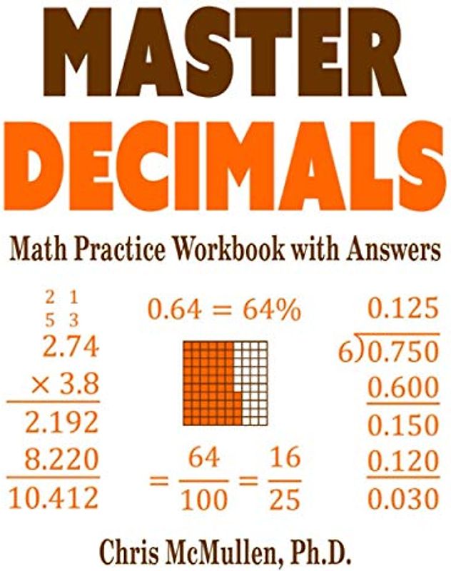 Master Decimals Math Practice Workbook with Answers