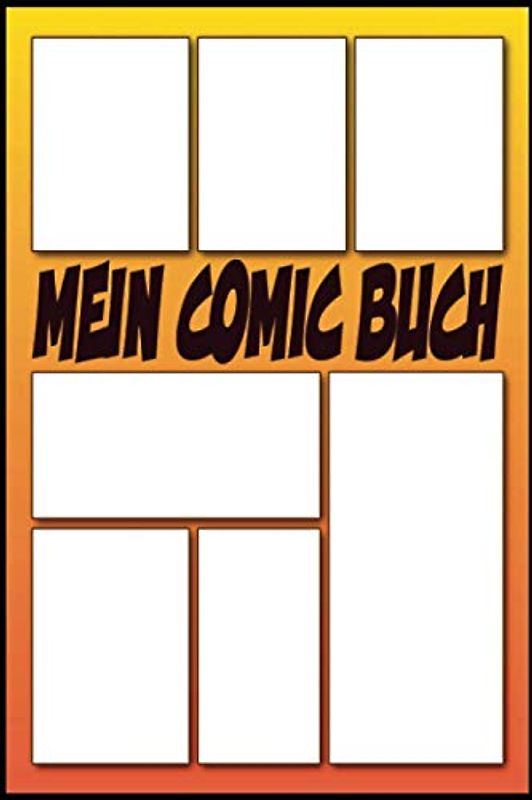Mein Comic Buch 100 Vorlagen Comic Selber Zeichnen: Blanko Comic A5 Bush, Comic Heft Leer 100 Sleiten (Zeichnen Geschenk Comic Fan)