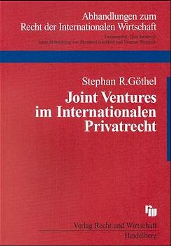 Das Joint Venture im Internationalen Privatrecht
