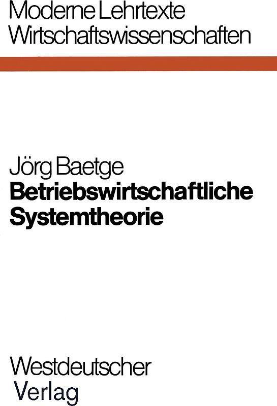 Betriebswirtschaftliche Systemtheorie