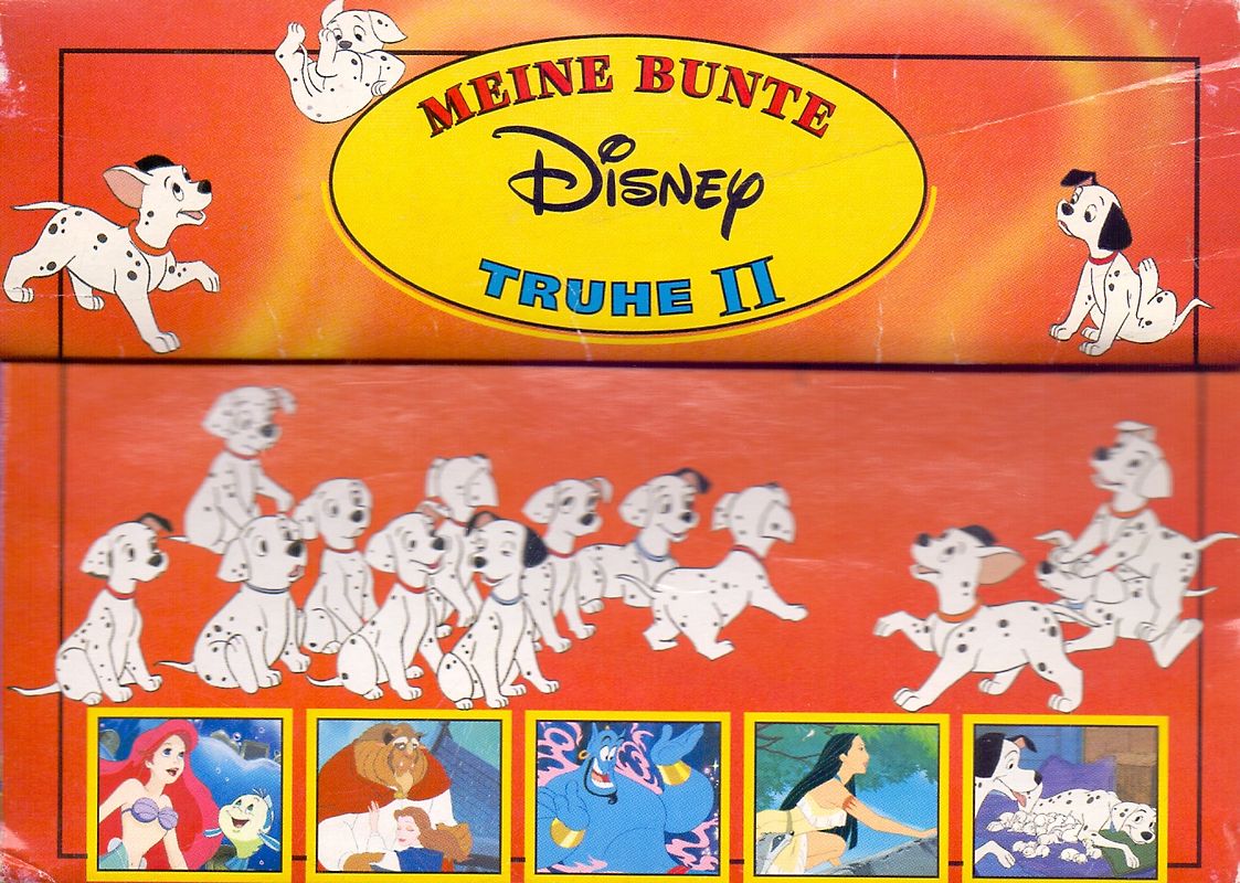 Meine bunte Disney Truhe II - Pocahontas, Arielle die Meerjungfrau, Die Schöne und das Biest, 101 Dalmatiner, Aladdin [5 Bände, Gebundene Ausgabe, inkl. Papptruhe]