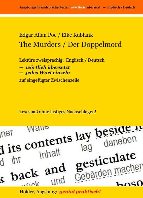 The Murders/Der Doppelmord -- Lektüre zweisprachig, Englisch/Deutsch