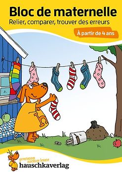 Bloc de maternelle à partir de 4 ans - Cahier d'activités pour les enfants 4 ans - Activités et Jeux educatifs maternelle