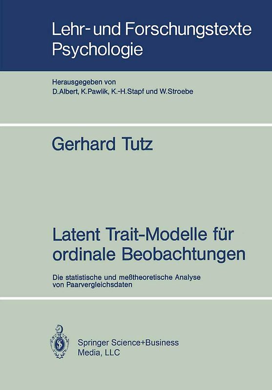 Latent Trait-Modelle für ordinale Beobachtungen