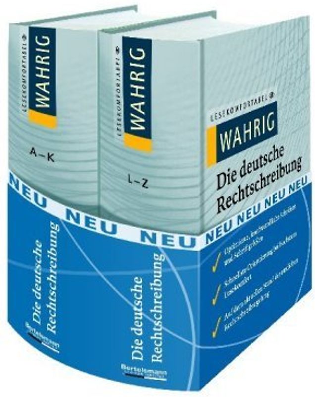 Wahrig lesekomfortabel Die deutsche Rechtschreibung