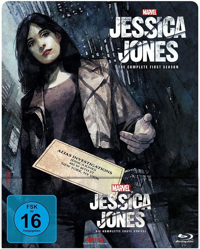 Marvel's Jessica Jones - Die komplette erste Staffel [4 Discs, Steelbook, Exklusivprodukt] Blu-ray Disc