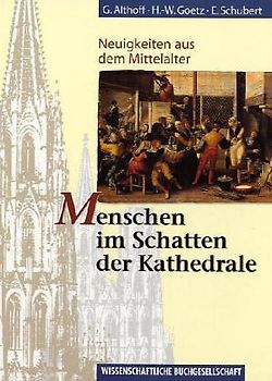 Menschen im Schatten der Kathedrale