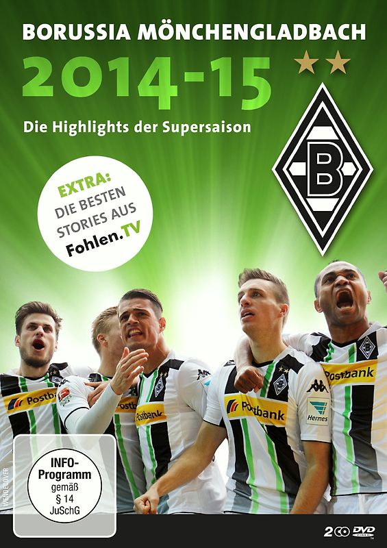 Borussia Mönchengladbach - Die Highlights der Supersaison 2014/2015 (2 DVDs) DVD
