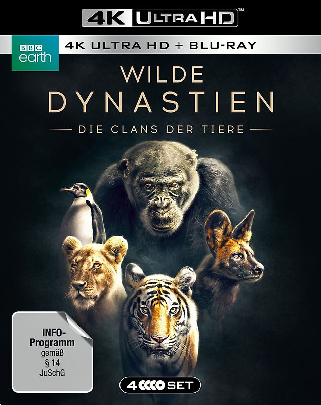 Wilde Dynastien - Die Clans der Tiere [4K Ultra HD + Blu-rays, 4 Discs] 4K Ultra HD Blu-ray