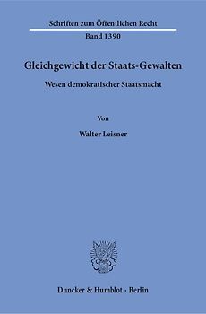 Gleichgewicht der Staats-Gewalten.
