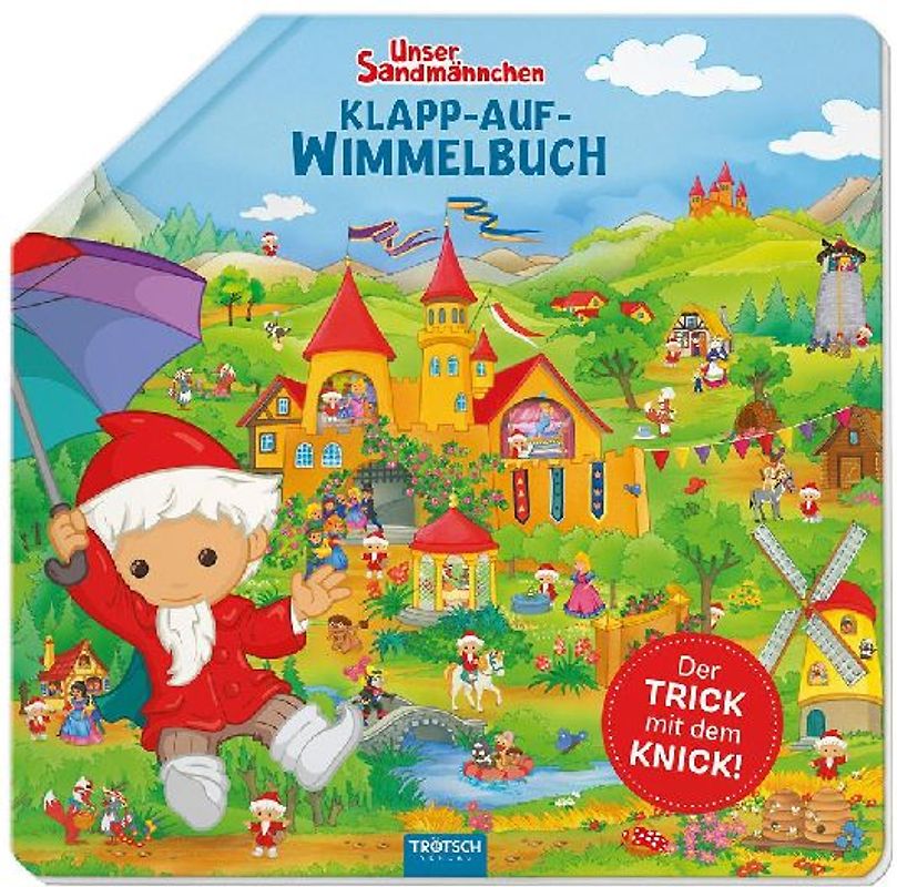 Trötsch Unser Sandmännchen Klapp-auf-Wimmelbuch Pappenbuch