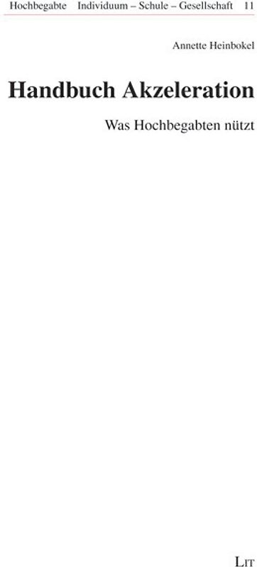 Handbuch Akzeleration