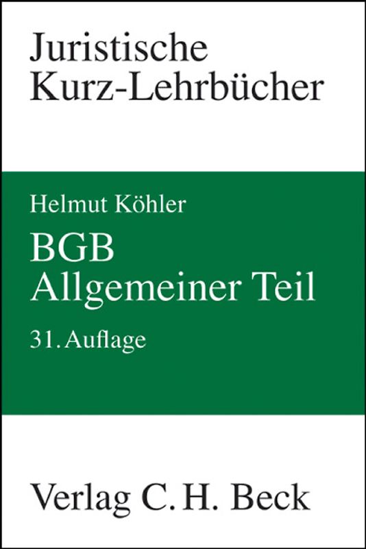 BGB Allgemeiner Teil