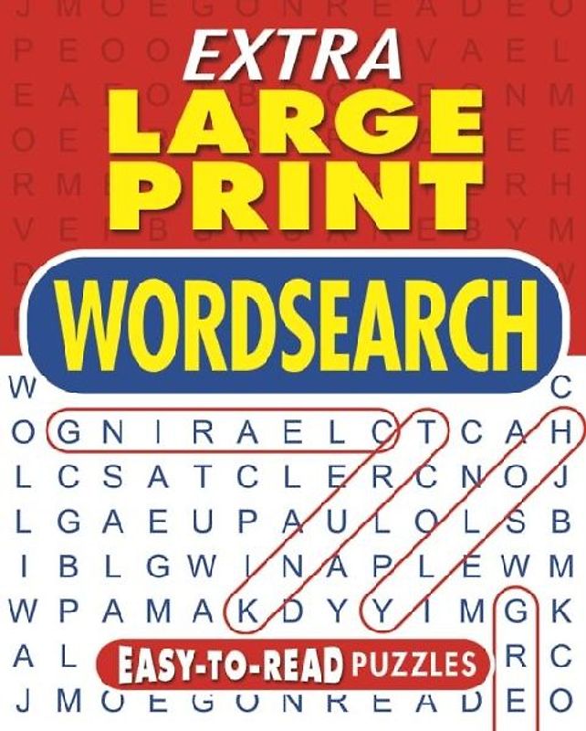 Extra Large Print Wordsearch
