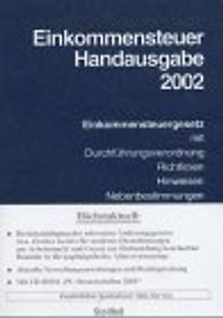 Einkommensteuer-Handausgabe 2001