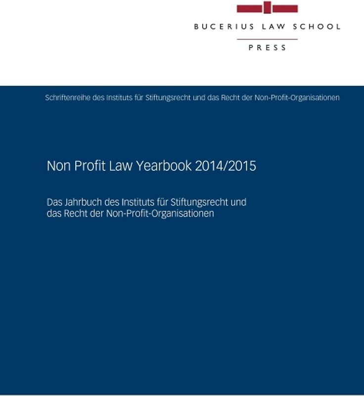 Non Profit Law Yearbook 2014/2015