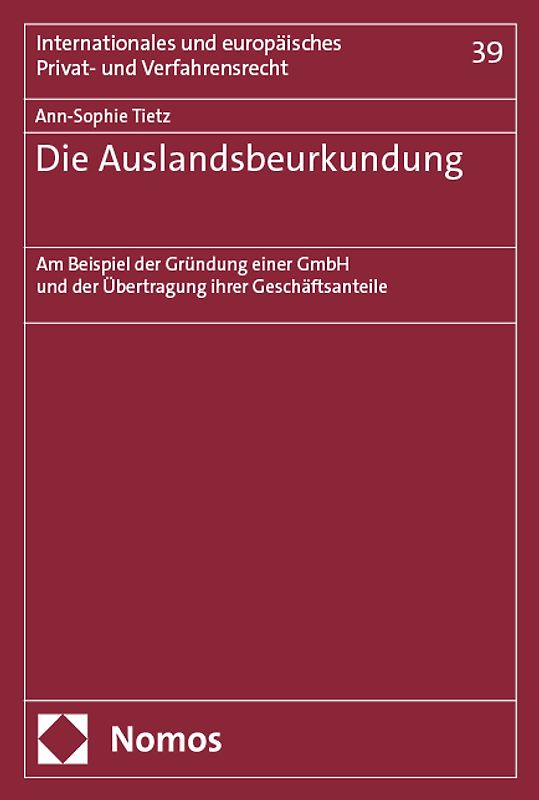 Die Auslandsbeurkundung