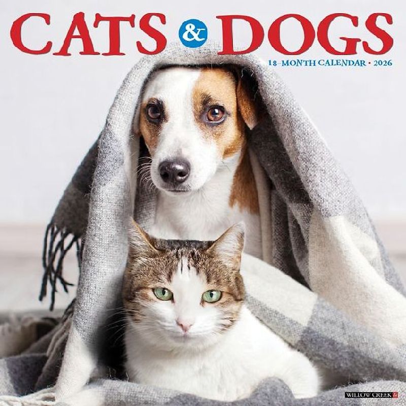 Cats & Dogs 2026 12 X 12 Wall Calendar