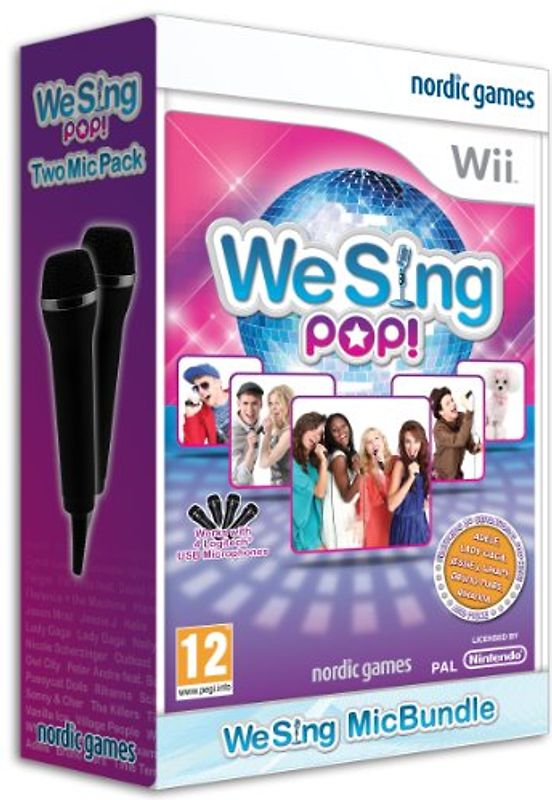 We Sing Pop! [inkl. 2 Mikrofonen, Internationale Version] Nintendo Wii